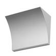 Flos Pochette Up & Down Decorative LED Wall Light with Die-cast Zamak Alloy Structure in Grey
