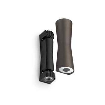Flos Clessidira LED Direct or Indirect Wall Light Aluminium, Dark Brown