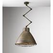 Il Fanale Loft Brass Indoor Iron Scissor Suspension Lamp in Large