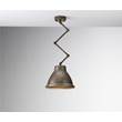 Il Fanale Loft Brass Indoor Iron Scissor Suspension Lamp in Small