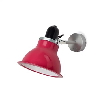 Anglepoise Type 1228 Rotatable Wall Light in Aluminium, Carmine Red