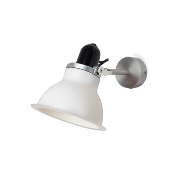 Anglepoise Type 1228 Rotatable Wall Light in Aluminium, Ice White