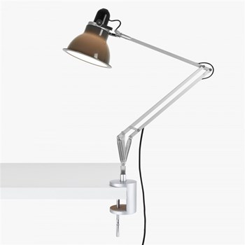 Anglepoise Type 1228 Adjustable Desk Lamp with Clamp and Spring, Granite Grey