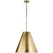 Visual Comfort Goodman Medium Pendant with Hand-Rubbed Antique Brass Shade in Hand-Rubbed Antique Brass