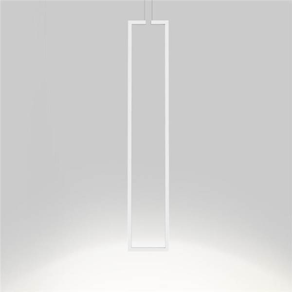 Inarchi Frame 15/80 V Small Vertical LED Pendant with Sculpture & Grasping Outline