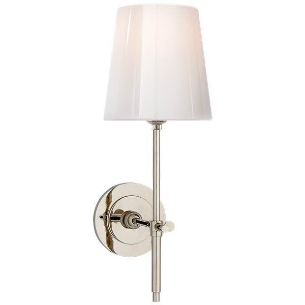 Visual Comfort Bryant Wall Light with White Glass