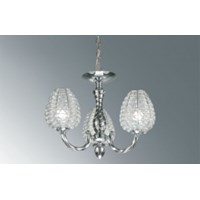 ALVEARE 3 Light Chandelier with Glass