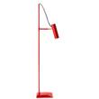 Rubn Nomad LED Floor Spotlight with Iron Tube & Brass Details in Red