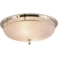 Openwork Large Frosted Glass Flush Mount
