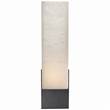 Visual Comfort Covet Tall Box Alabaster Wall Light in Bronze