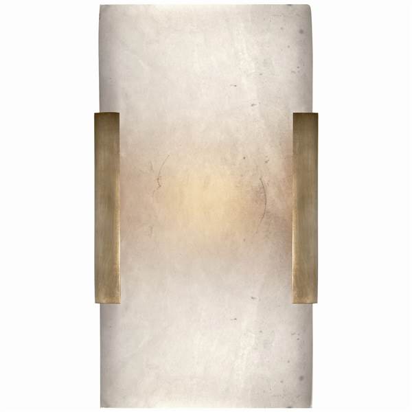 Visual Comfort Covet Wide Clip Alabaster Wall Light