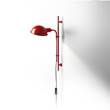 Marset Funiculi A Downward Wall Light with Lacquered Aluminium Shade in Red