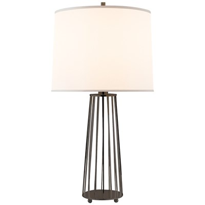 RL3031NBECNB by Visual Comfort - Barton Desk Lamp in Natural Brass and  Etched Crystal with Natural Brass Shade