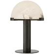 Visual Comfort Melange Desk Lamp with Alabaster Shade in Bronze
