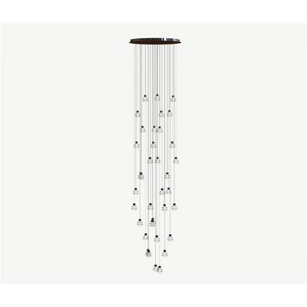 Bover Drop/Drip Drop S/36L Thirty-Six Light LED Pendant with Borosilicate Glass Shade