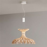 Dome 60/2 Two-Light Small LED Pendant Puzzled Wood Pieces