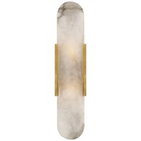 Melange Long Elongated LED Sconce Alabaster Shade