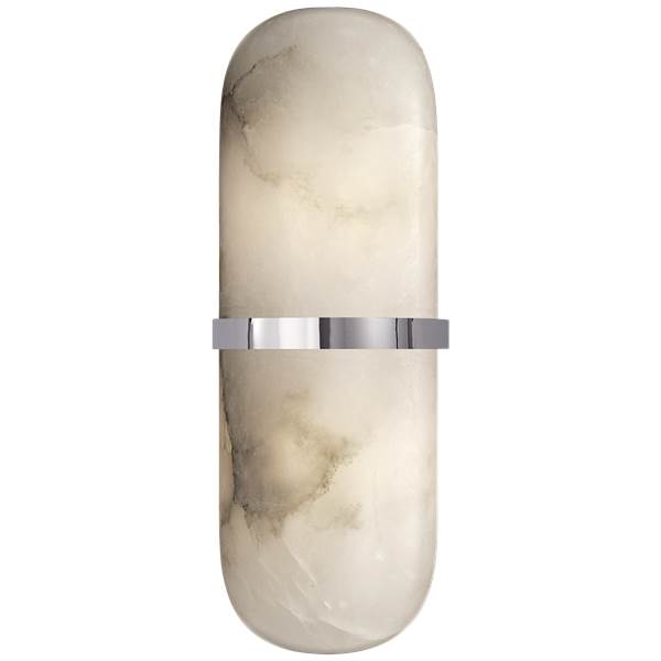 Visual Comfort Melange Pill LED Wall Light with Alabaster Shade