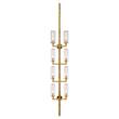 Visual Comfort Liaison Statement Crackle Glass Wall Light in Antique-Burnished Brass