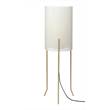 Rubn Vouge XL Extra-Large LED Floor Lamp with Steel Shade in White/Brass