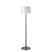 Lumiere XXL Extra-Large Chrome Floor Lamp Blown Glass Diffuser