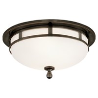 Openwork Frosted Glass Flush Mount