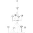 Visual Comfort Alberto Large Two Tier Chandelier in Plaster White