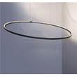 Jacco Maris Framed 170cm LED Circle Pendant in Coated Bare Steel