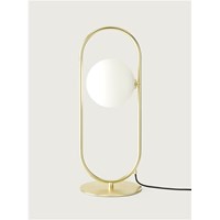 Abbacus Opal Glass Metal Desk Lamp