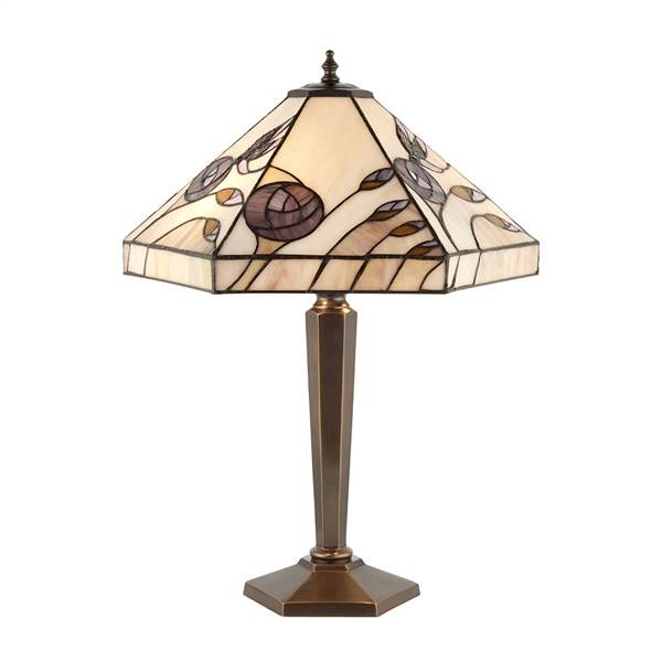 Interiors 1900 Damselfly Medium Table Lamp with Tiffany Glass