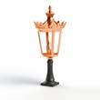 Roger Pradier Louvre Model 3 Clear Glass Bollard in Lacquered Copper