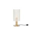 Rubn Vouge Medium LED Table Lamp in White/Brass