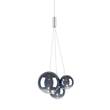 Lodes Random 2700K LED Pendant with Blown Glass Diffuser in Glossy Smoke