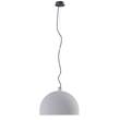Diesel Living with Lodes Urban Concrete 50 LED Pendant White Inside in Tough Gray