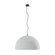 Diesel Living with Lodes Urban Concrete 80 LED Pendant White Inside in Soft Gray