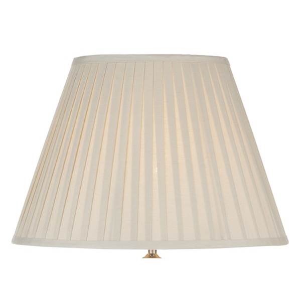 Dar 43cm Cotton Tapered Drum Shade Taupe