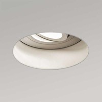 Trimless Round Adjustable LED Recessed Downlight White Textured