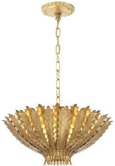 Visual Comfort Hampton Pendant Light Gilded Iron