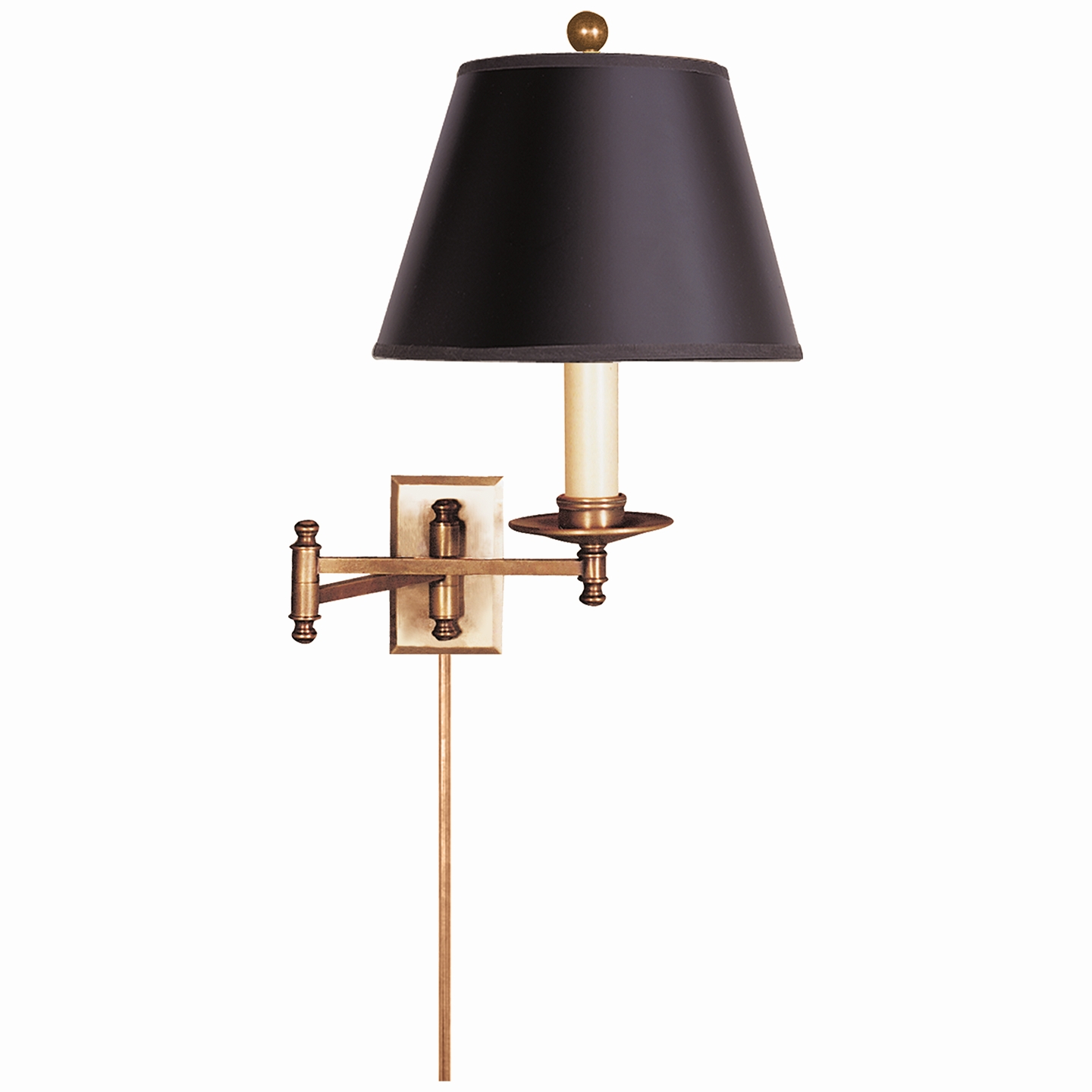 visual comfort swing arm sconce