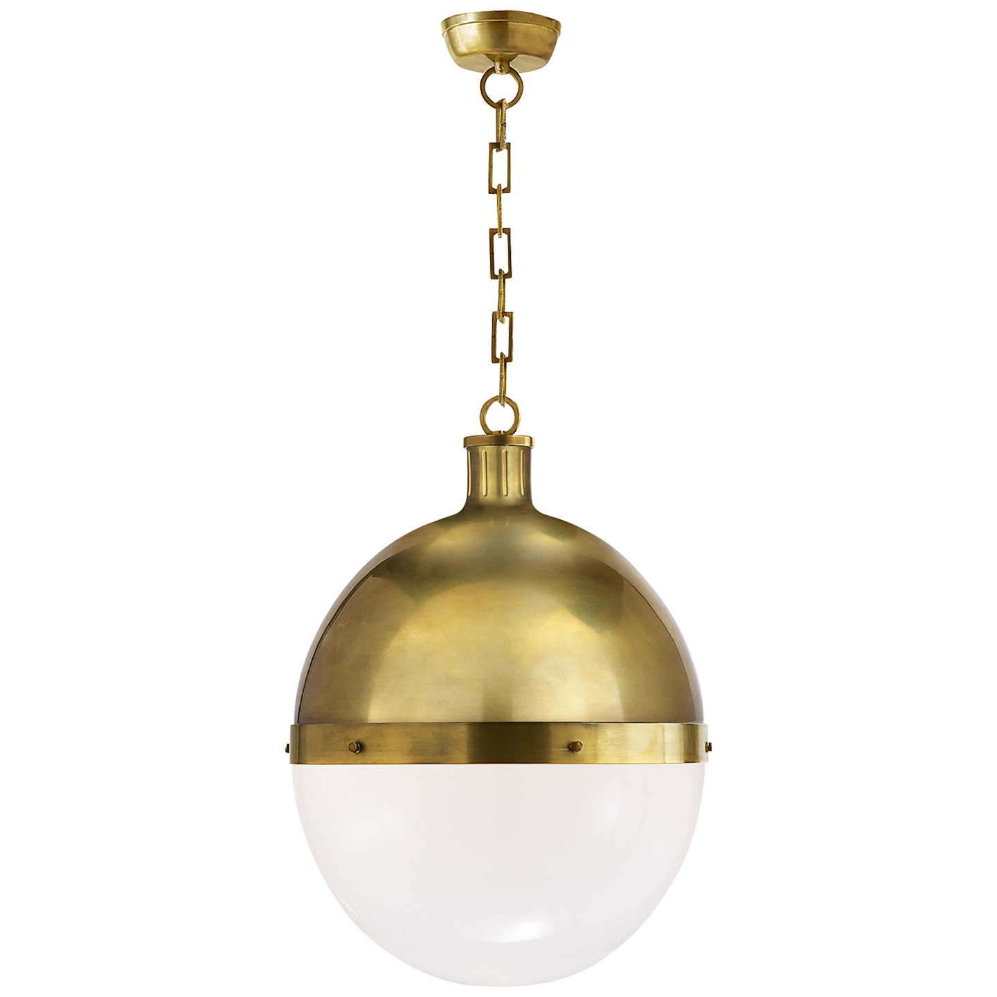 visual comfort globe pendant