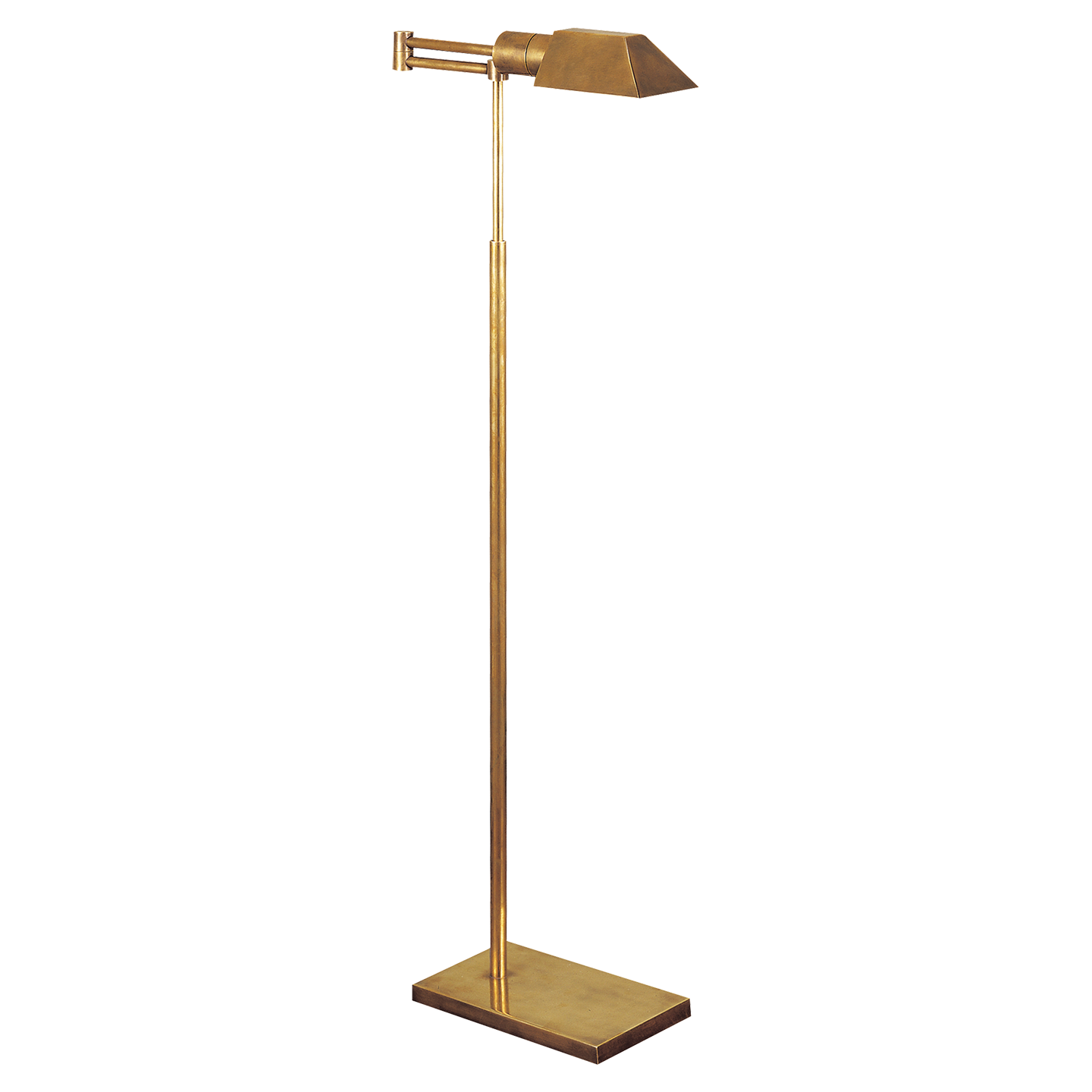 Brass reading on sale floor lamp