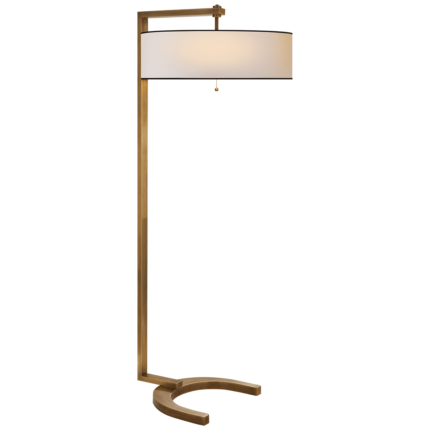 hudson floor lamp antique brass