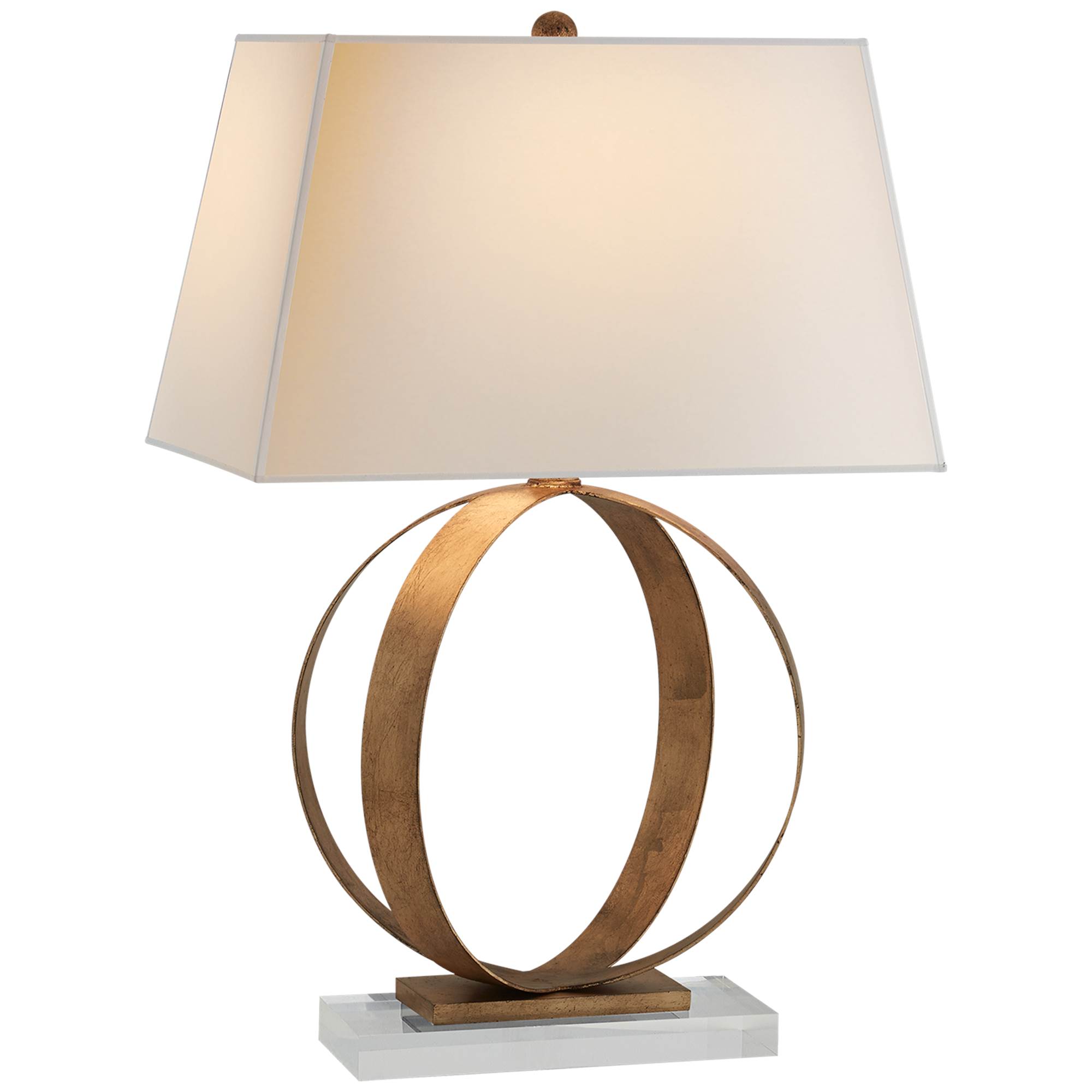 Visual Comfort E. F. Chapman Rings Table Lamp with Natural Paper