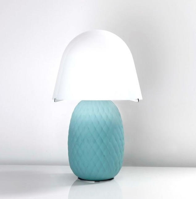 turquoise pineapple lamp